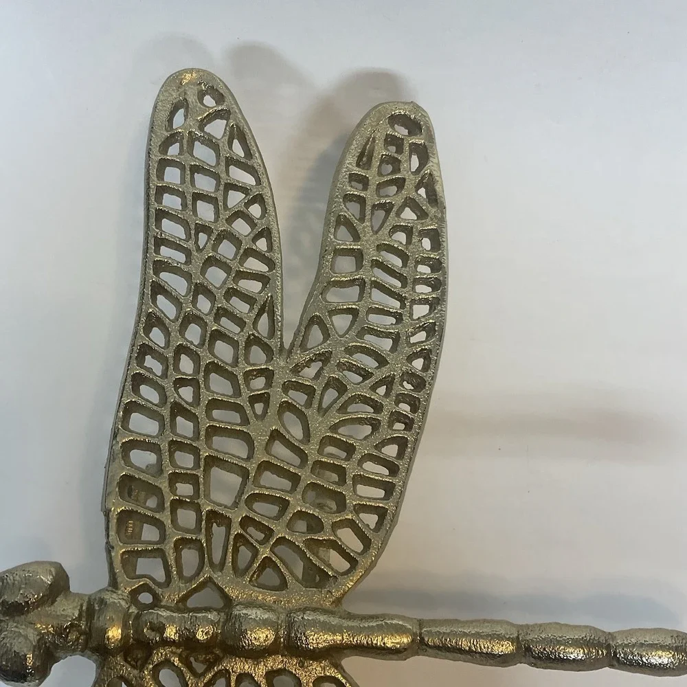 Home Decorating Insect Large Gold Metal‎ Dragonfly Figure Decor 15